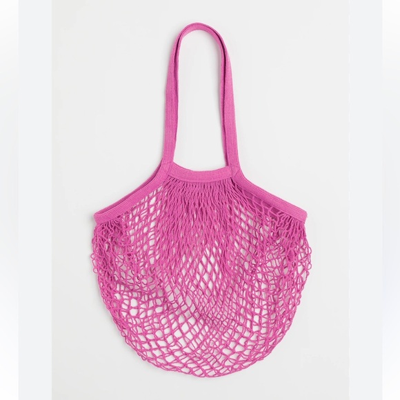 PINK MESH TOTE BAG - Picture 1 of 1